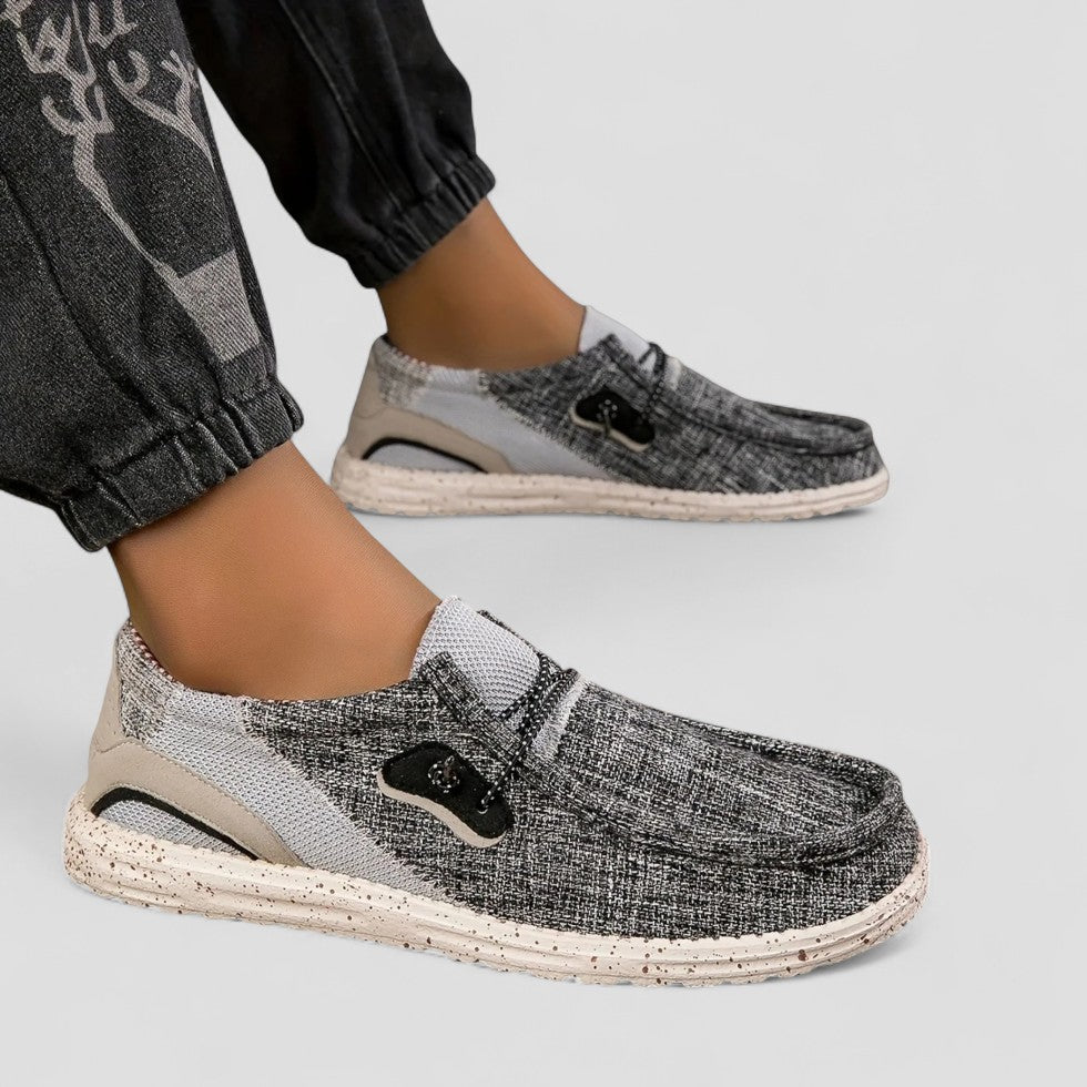 Men’s Casual Color-Block Slip-On Shoes
