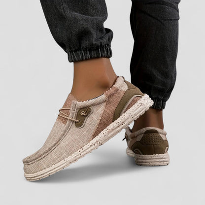 Men’s Casual Color-Block Slip-On Shoes
