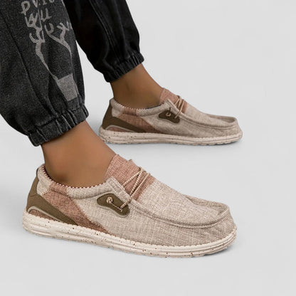 Men’s Casual Color-Block Slip-On Shoes