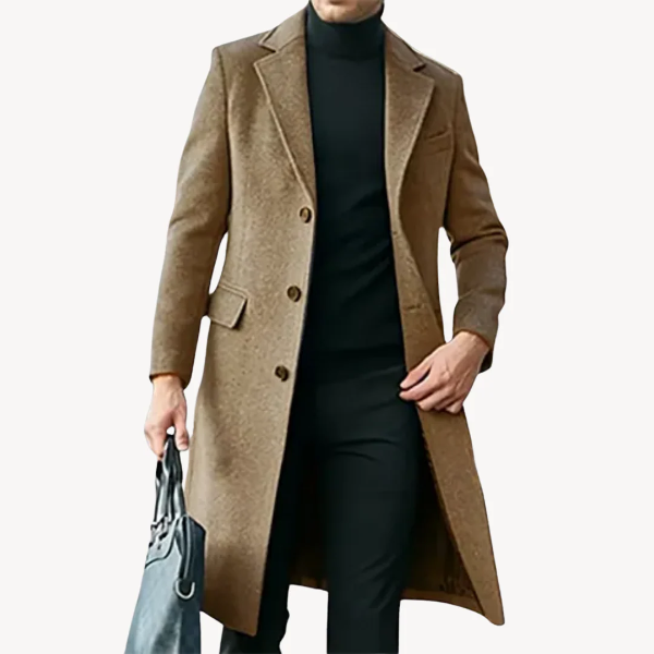 Men’s Tailored Long Overcoat