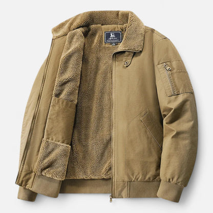 Men’s Warm Sherpa Bomber Jacket