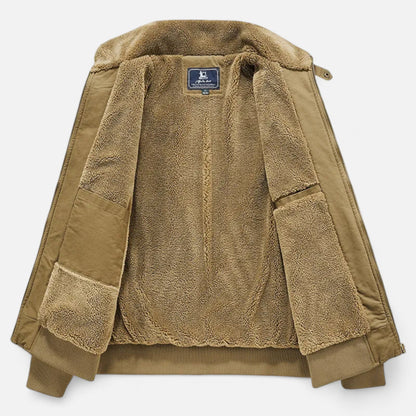 Men’s Warm Sherpa Bomber Jacket