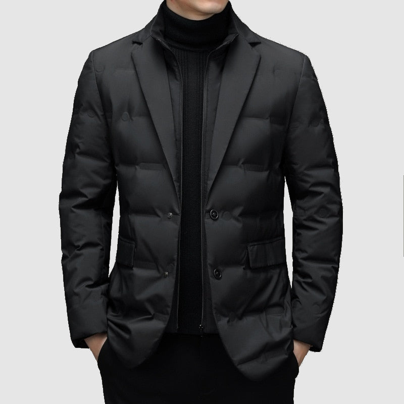 Men’s Slim Quilted-Lined Tailored Outerwear