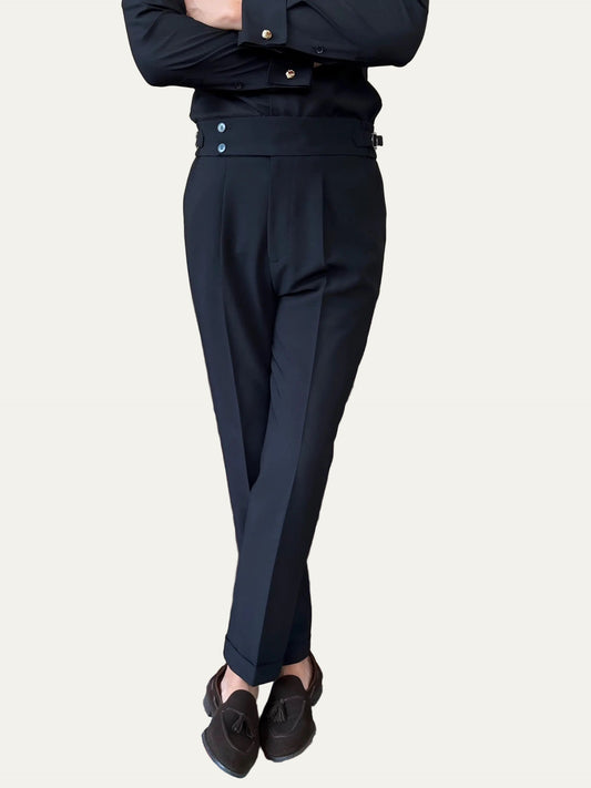 Men’s High-Waisted Tailored Pants