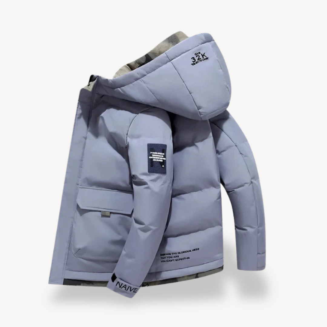 Men’s Modern Hooded Puffer Jacket