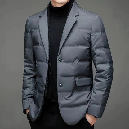 Men's Thick Insulated Quilted Winter Coat - BritishElegance