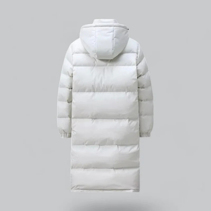 Nolan | Men’s Warm Long Hooded Puffer Jacket for Winter Comfort
