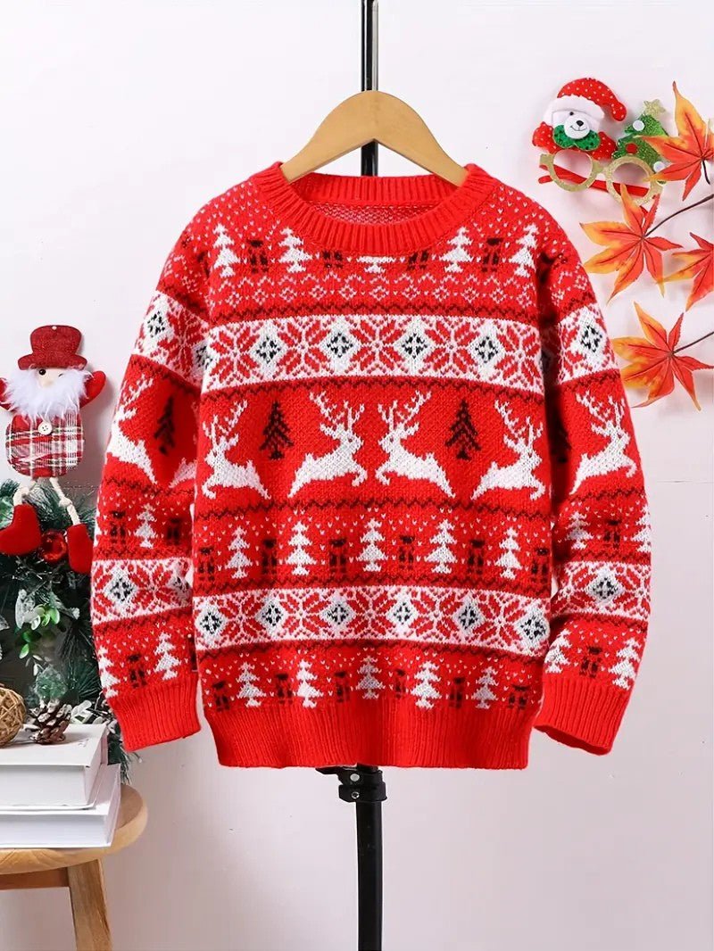 Men’s Nordic Reindeer Christmas Sweater