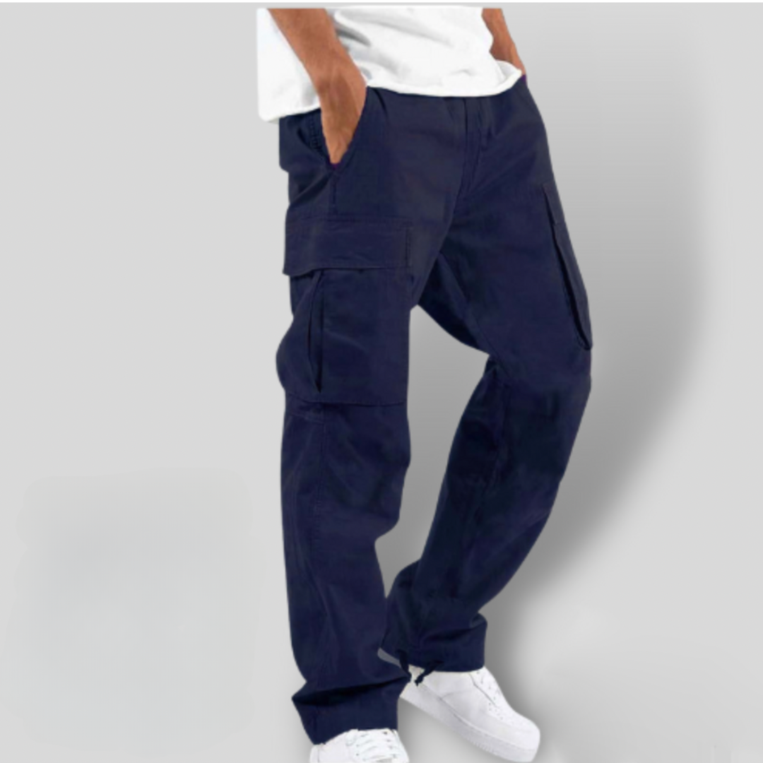 Comfortable Mens Elastic Waist Cargo Pants