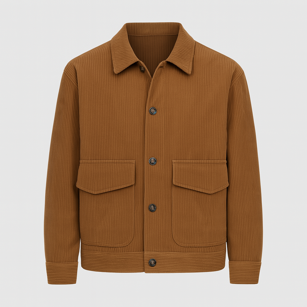 Rugged Mens Cotton Work Jacket - BritishElegance