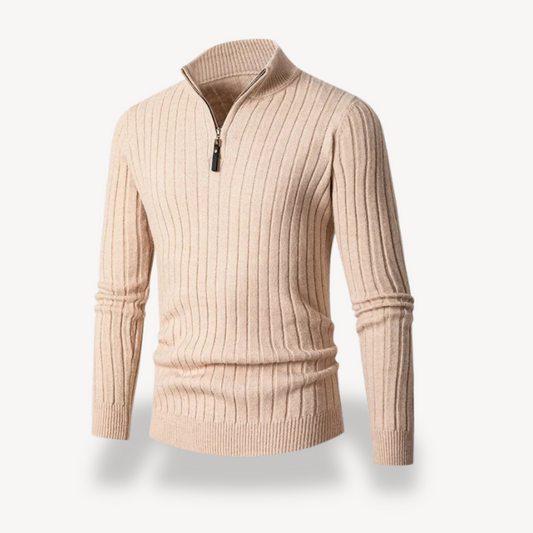 Men’s Fitted Quarter-Zip Sweater