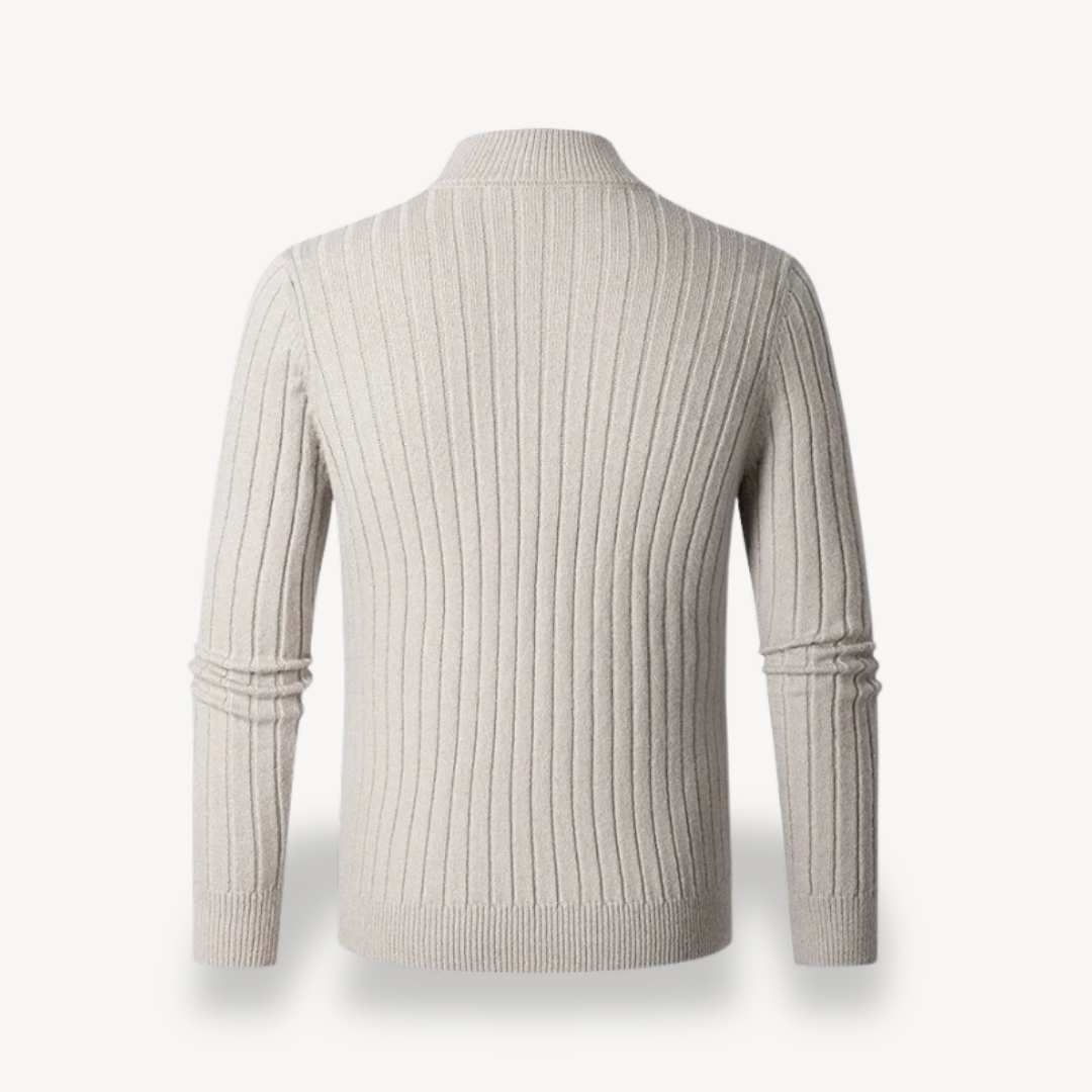 Men’s Fitted Quarter-Zip Sweater