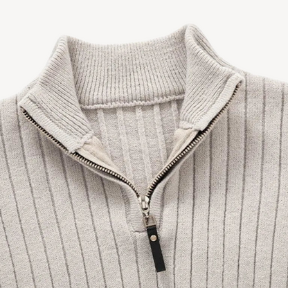 Men’s Fitted Quarter-Zip Sweater