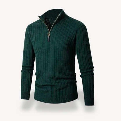 Men’s Fitted Quarter-Zip Sweater