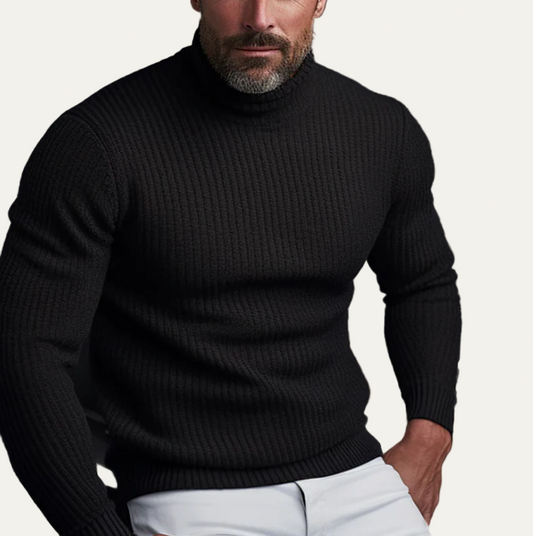 Men’s Classic Ribbed Knit Turtleneck