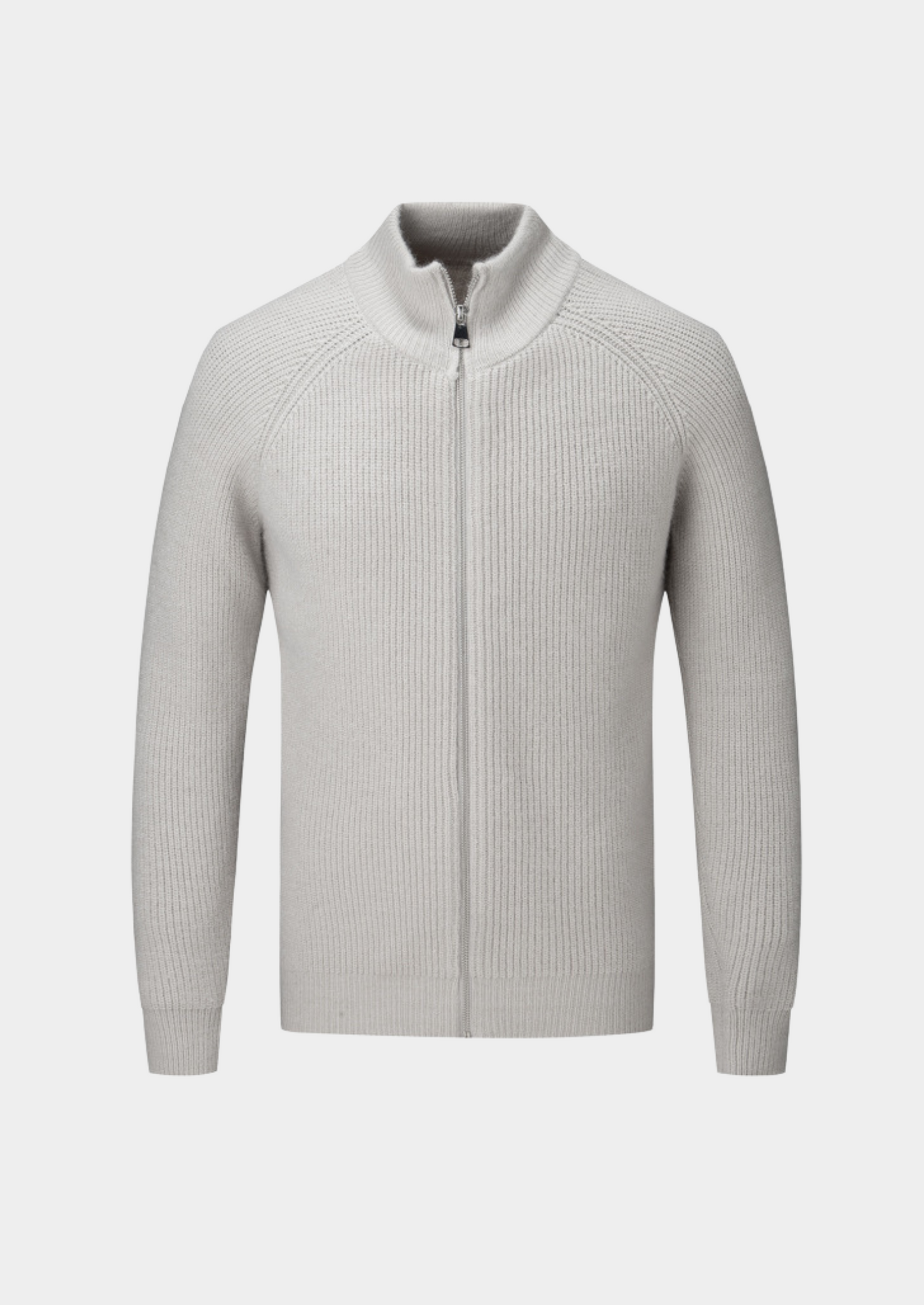Men’s Ribbed Full-Zip Sweater