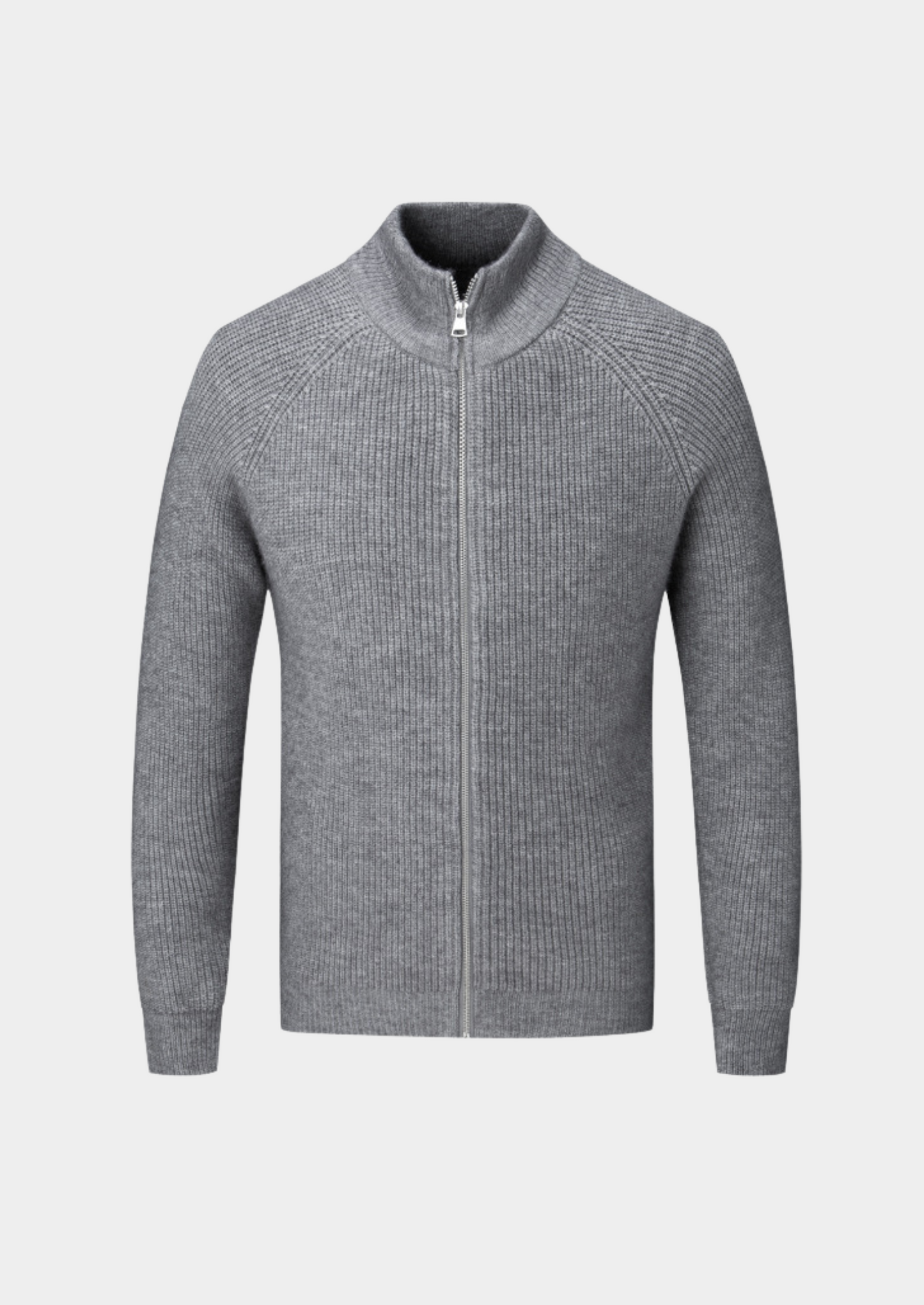 Men’s Ribbed Full-Zip Sweater