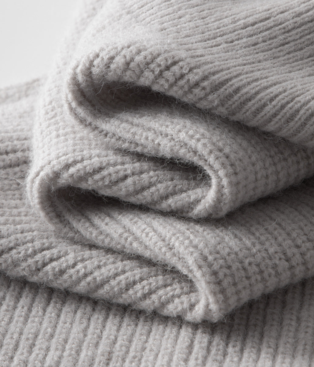 Men’s Chunky Ribbed Zip-Up Cardigan
