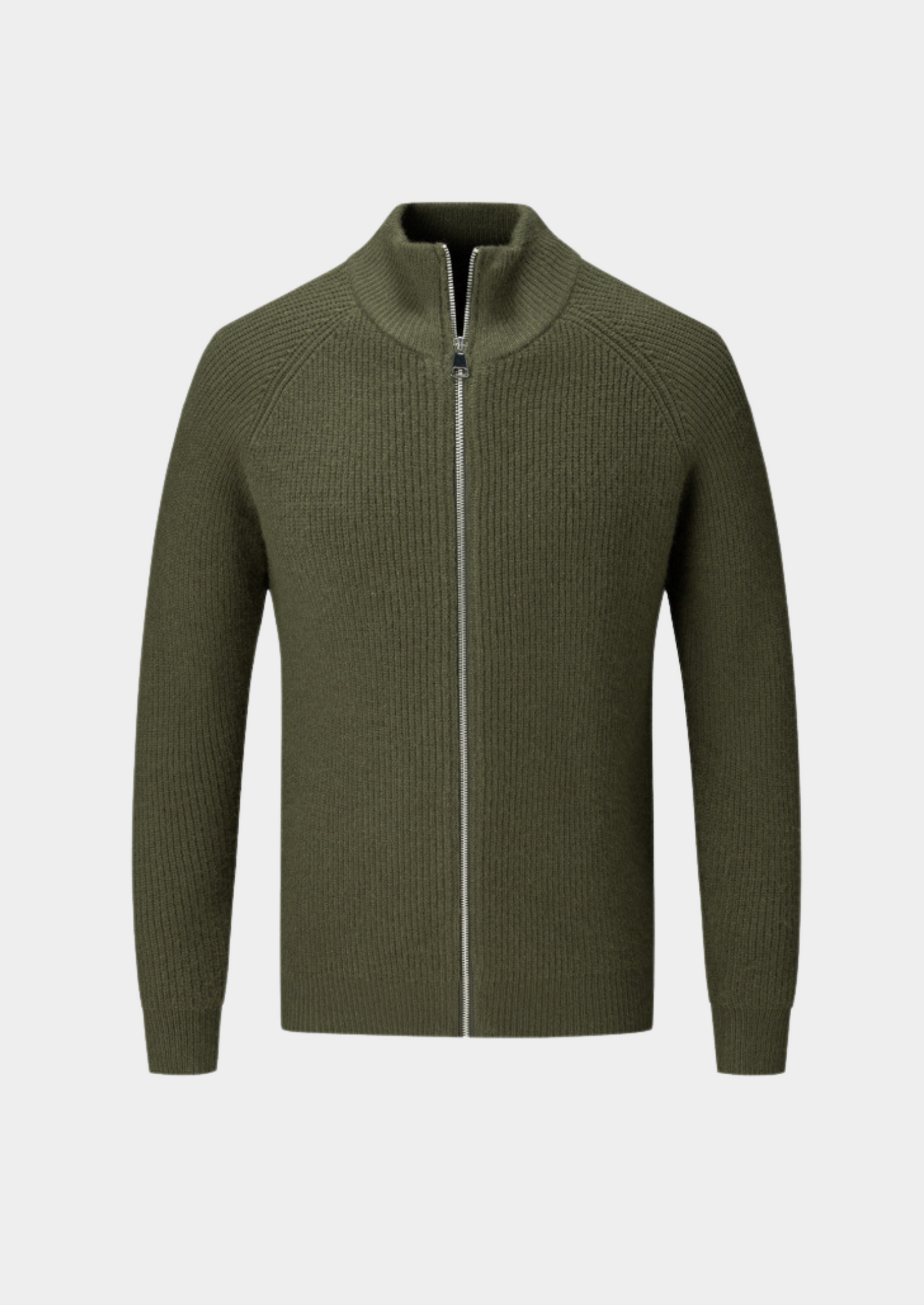 Men’s Ribbed Full-Zip Sweater