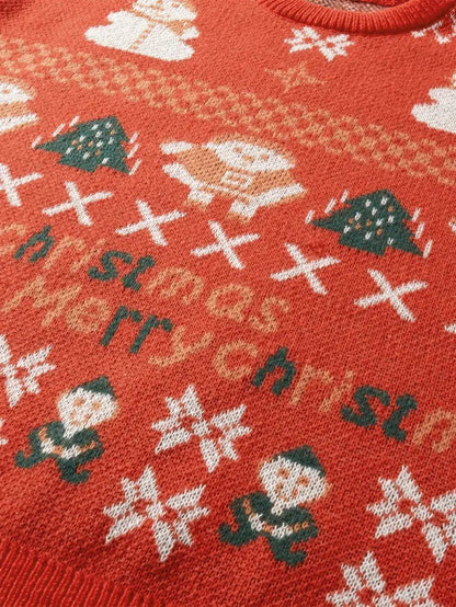 Men’s Festive Patchwork Christmas Sweater