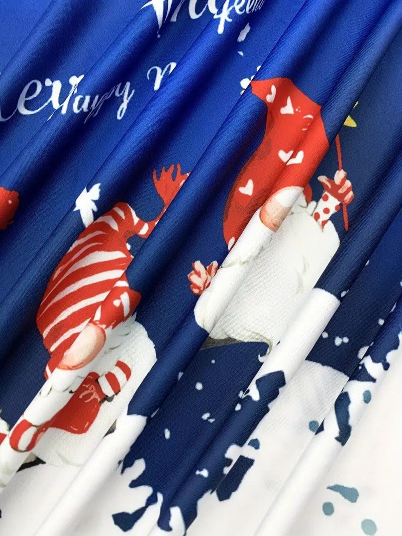 Men’s Festive Gnome Quarter-Zip Christmas Polo