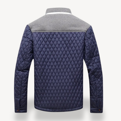 Men’s Quilted Knit Bomber Jacket