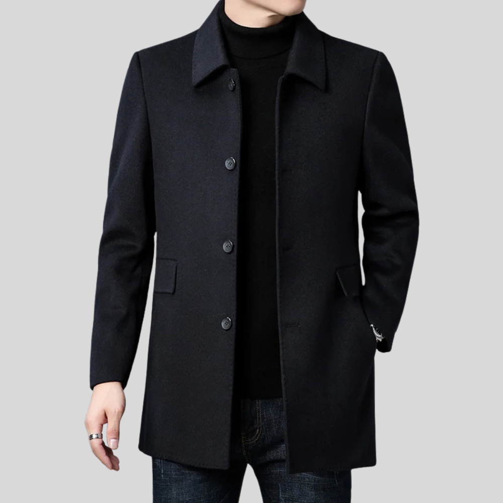 Men’s Wool-Blend Short Coat