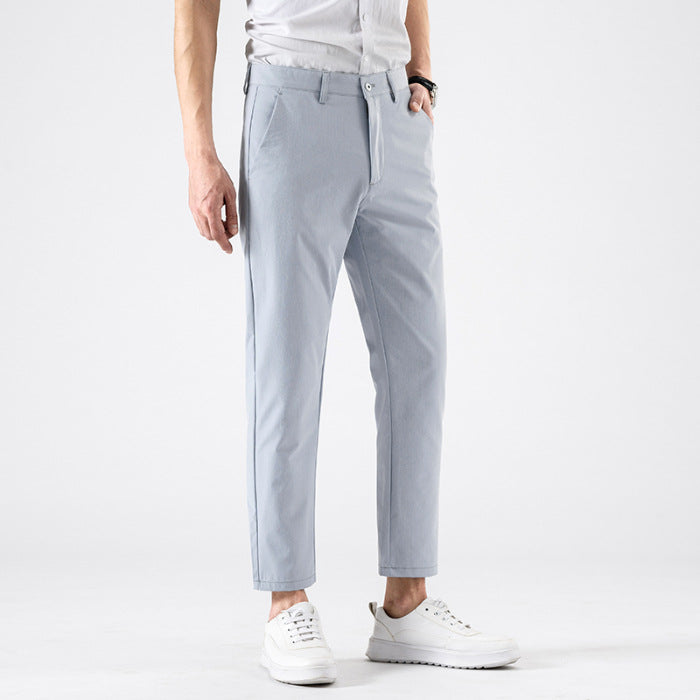 Men’s Modern Slim Cropped Trousers