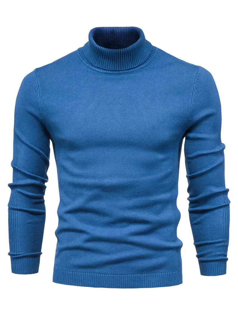 Men's Fitted Crew Neck Sweater - BritishElegance