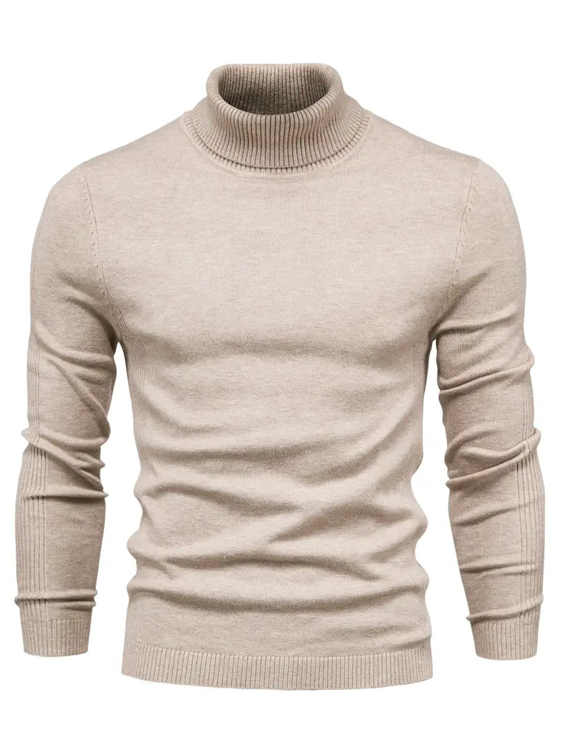 Men's Fitted Crew Neck Sweater