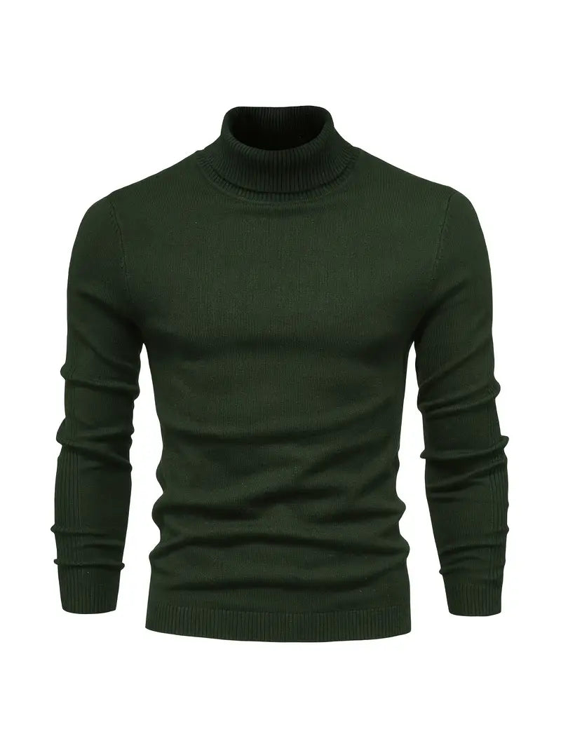 Men's Fitted Crew Neck Sweater
