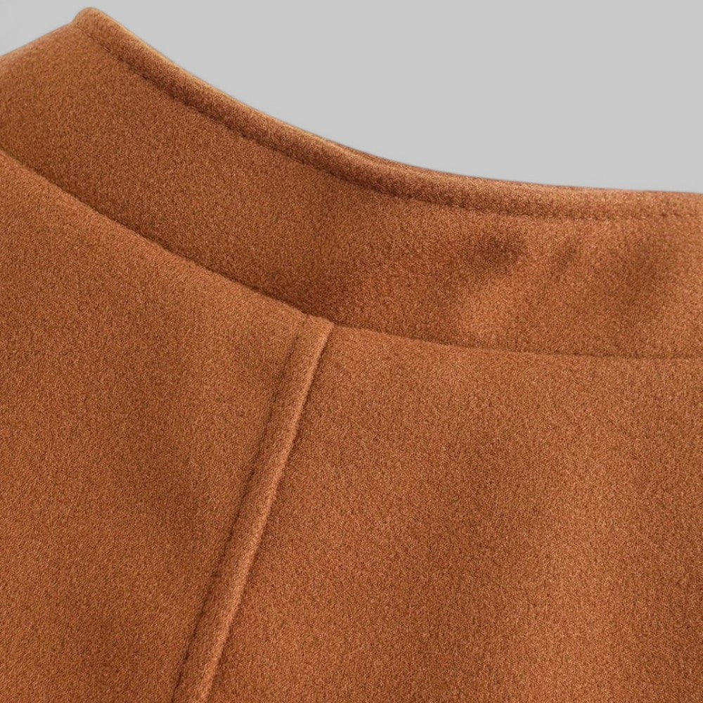 Men’s Stand Collar Short Overcoat