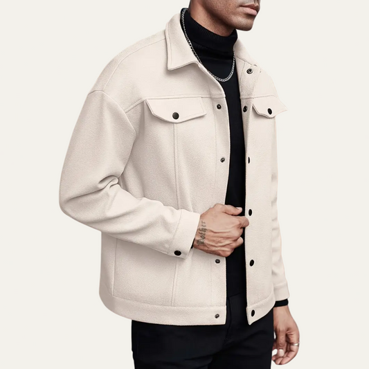 Men’s Classic Wool-Blend Shirt Jacket