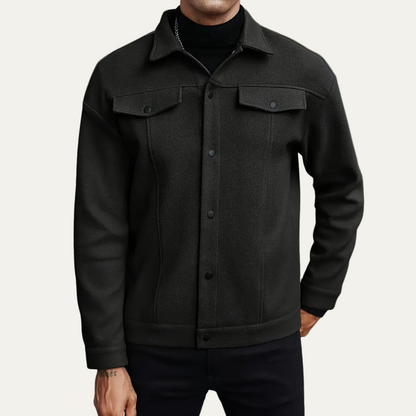 Men’s Classic Wool-Blend Shirt Jacket