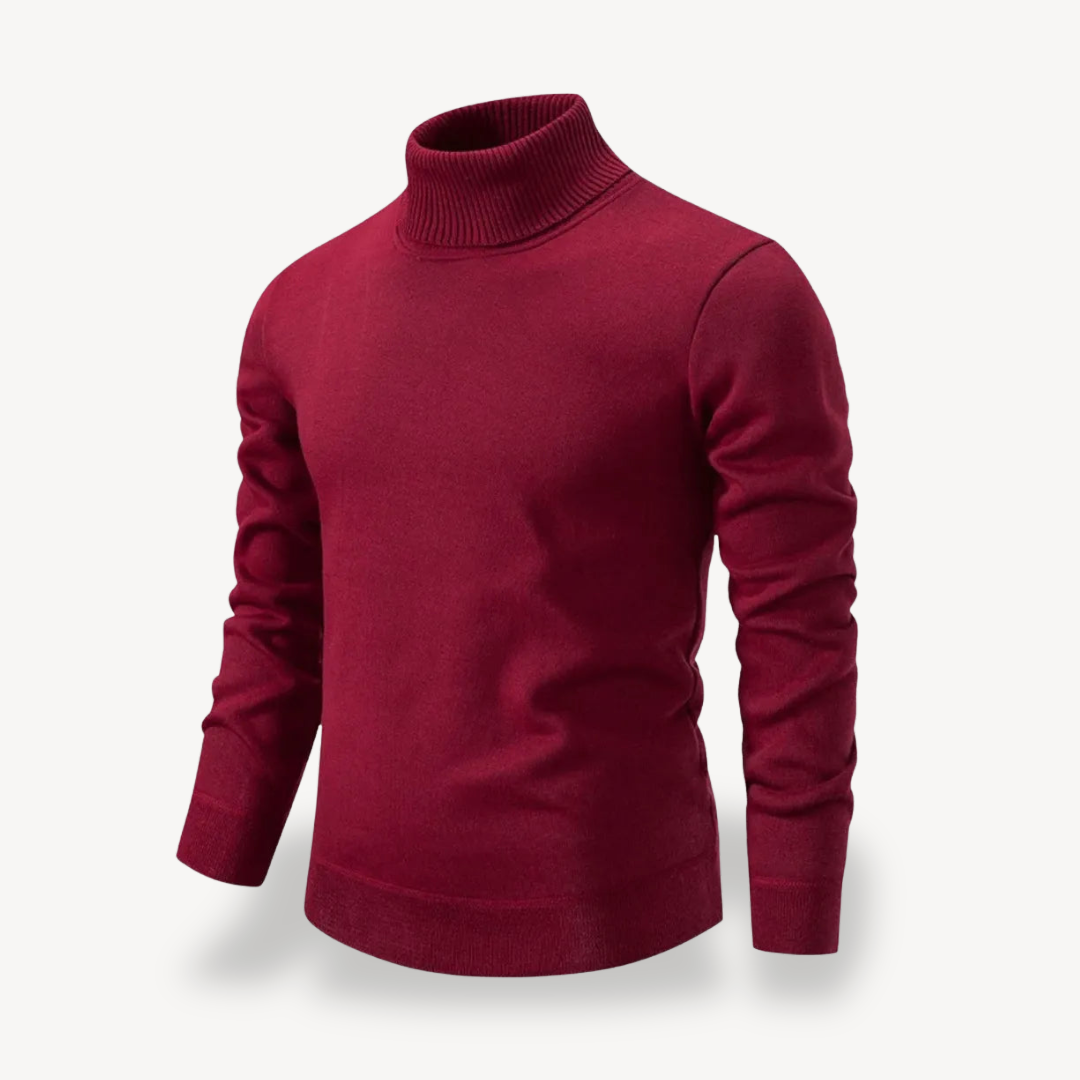 Men’s Refined Ribbed Turtleneck Sweater