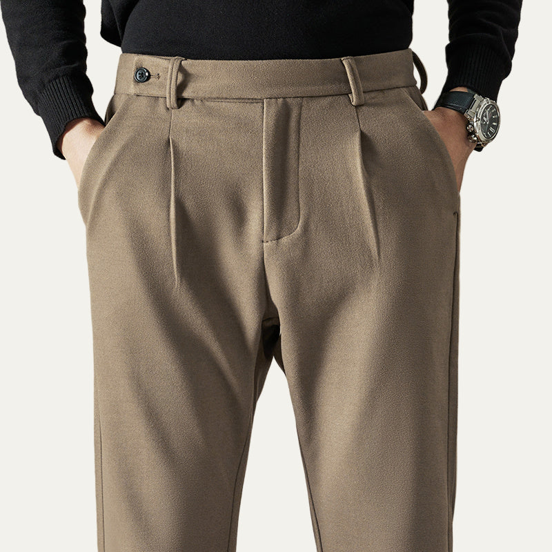 Men’s Slim Fit Wool Dress Trousers