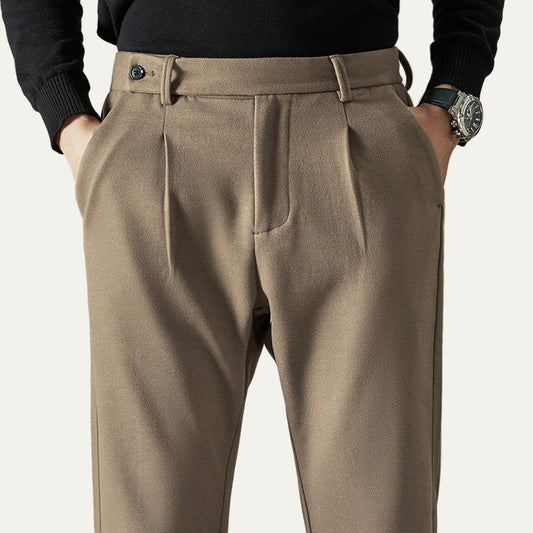 Men’s Slim Fit Wool Dress Trousers