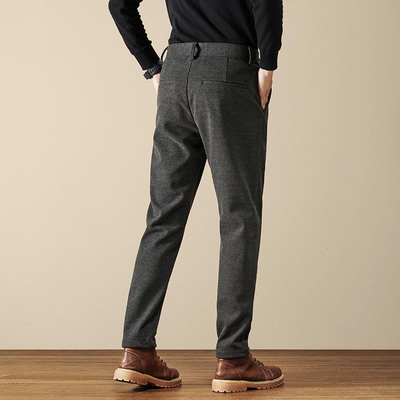 Men’s Slim Fit Wool Dress Trousers