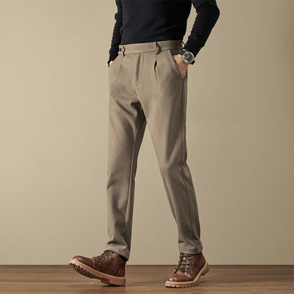 Men’s Slim Fit Wool Dress Trousers