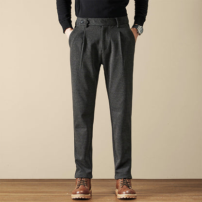Men’s Slim Fit Wool Dress Trousers