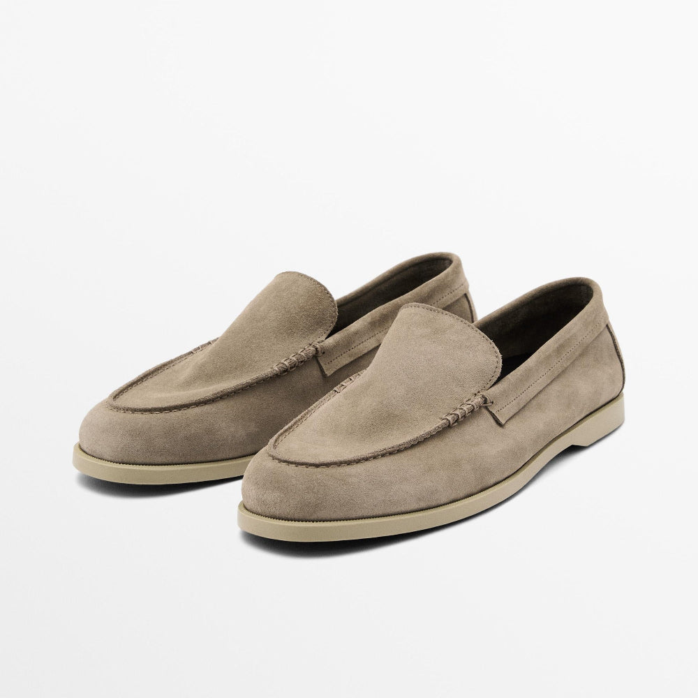 Comfortable Leather Slip On Mens Driving Loafers