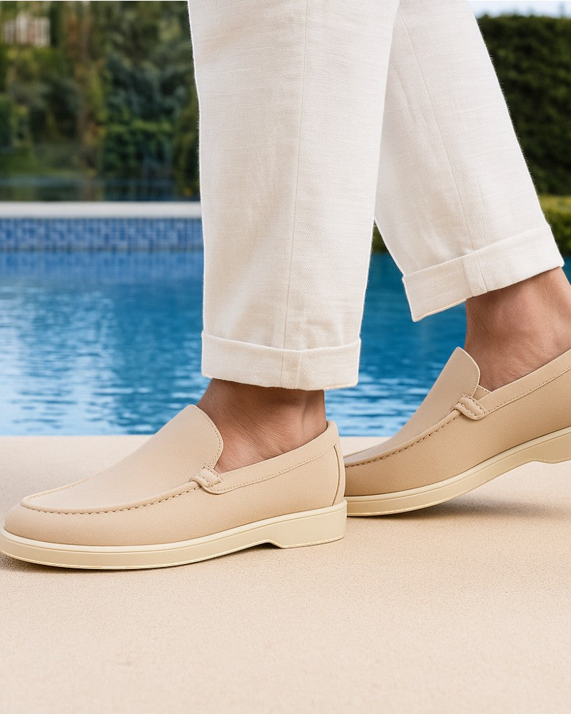 Men's Suede Loafers Slip On Original Dress Shoes