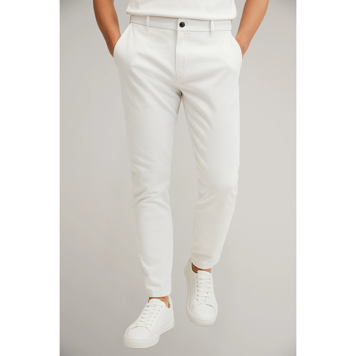 Men’s Slim Fit Flat-Front Dress Trousers