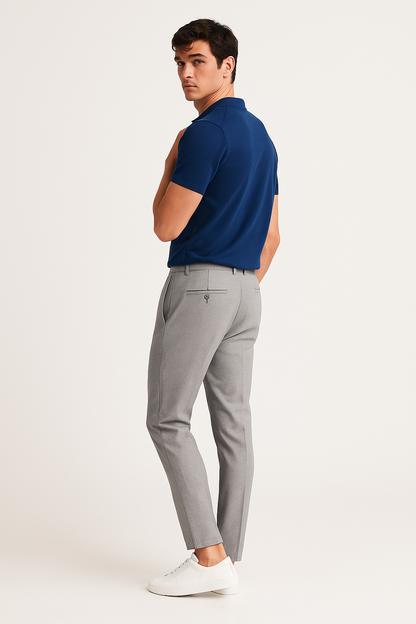 Men’s Slim Fit Flat-Front Dress Trousers