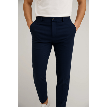 Men’s Slim Fit Flat-Front Dress Trousers