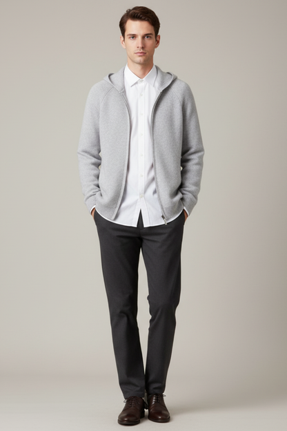 Men’s Thick Hooded Cardigan