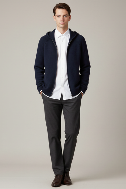 Men’s Thick Hooded Cardigan