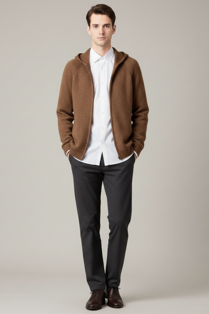 Men’s Thick Hooded Cardigan
