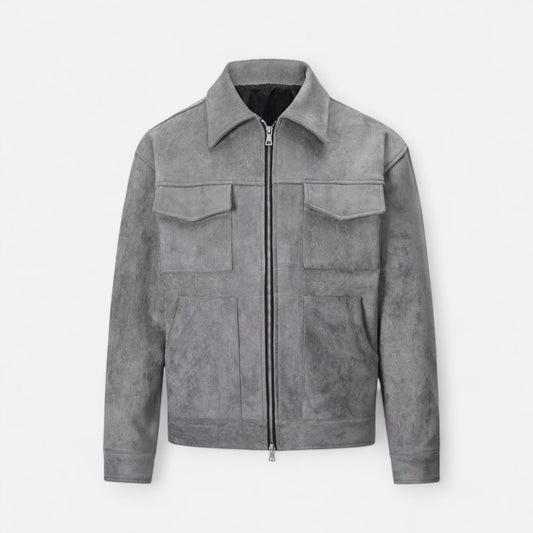 Men’s Minimalist Textured Shacket