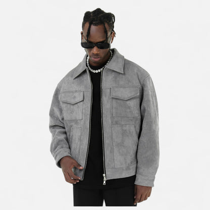 Men’s Minimalist Textured Shacket